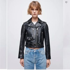 RE/DONE Leather Moto Jacket